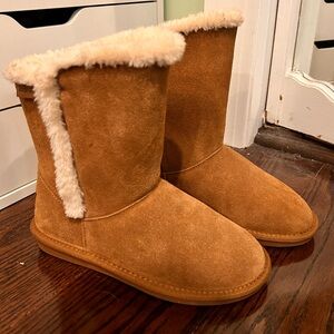 Cozy Tan Fuzzy Boots